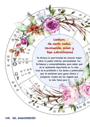 Lecturas astrológicas, carta natal, revolución solar, tránsitos. Quieres saber más sobre ti misma, comprenderte y conocerte mejor? Sesiones de astrologia